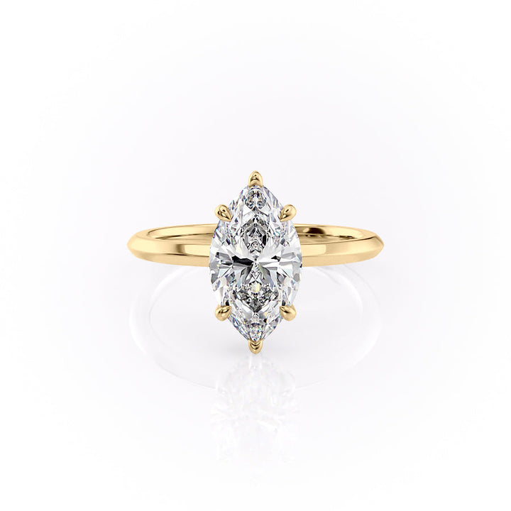The Razor Kamellie Set With A 2 Carat Marquise Lab Diamond