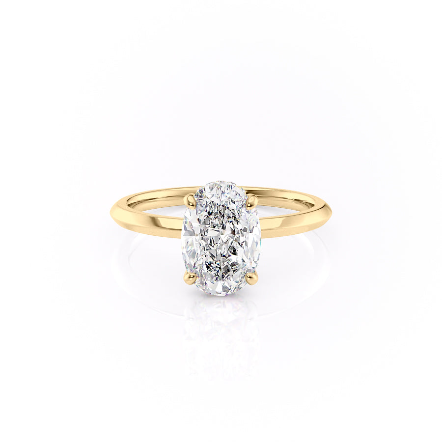 The Razor Kamellie Set With A 2 Carat Oval Lab Diamond