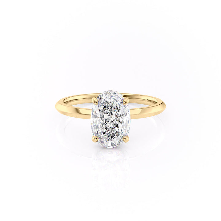 The Razor Kamellie Set With A 2 Carat Oval Lab Diamond