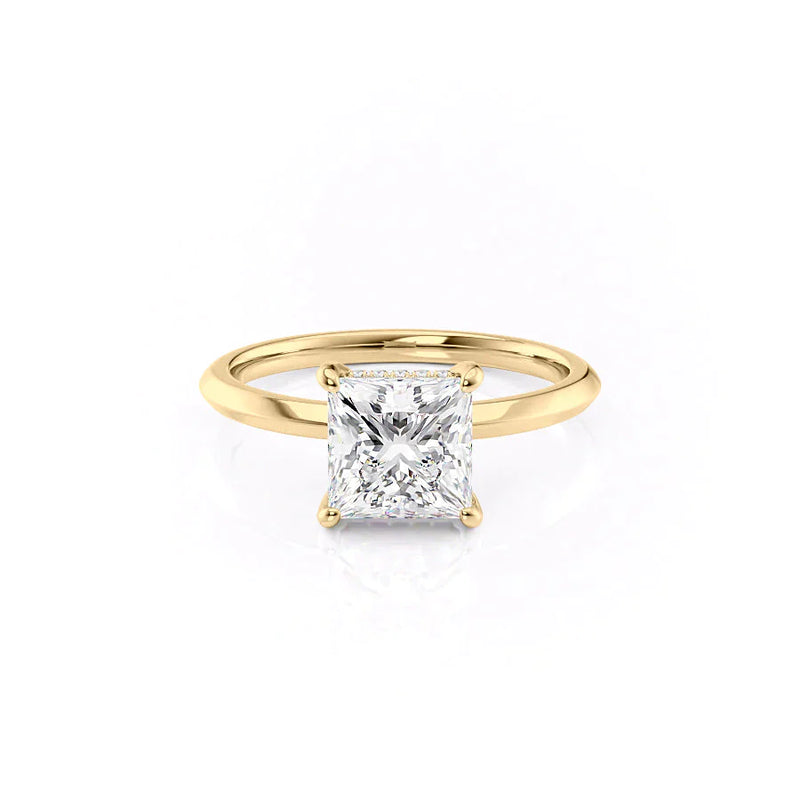 The Razor Kamellie Set With A 2 Carat Princess Lab Diamond