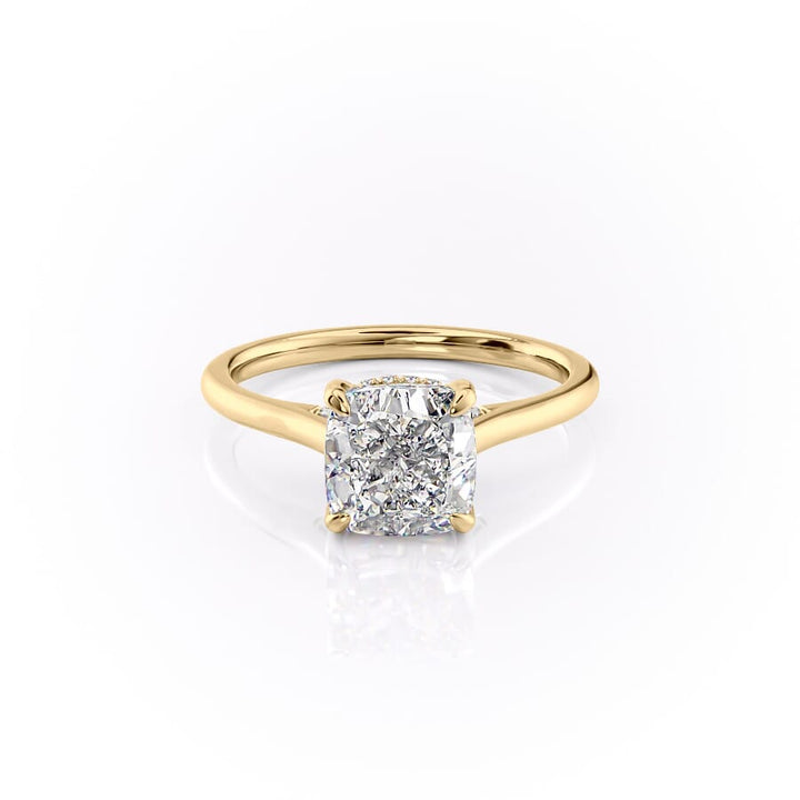 The Natalie Set With A 2 Carat Cushion Lab Diamond