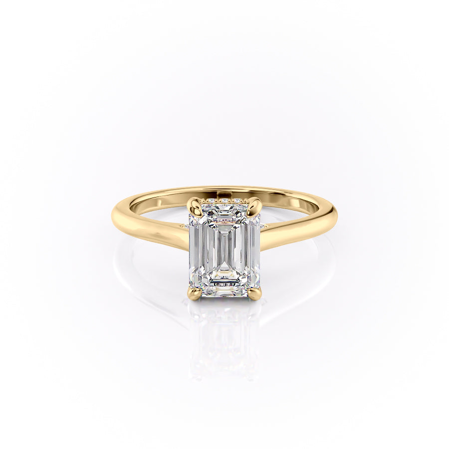 The Natalie Set With A 2 Carat Emerald Lab Diamond