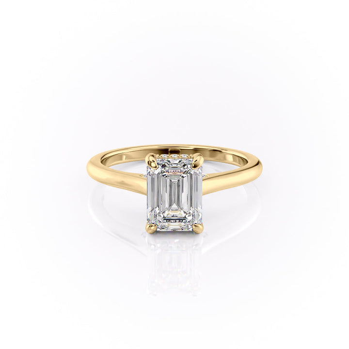 The Natalie Set With A 2 Carat Emerald Lab Diamond
