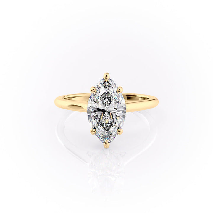 The Natalie Set With A 2 Carat Marquise Lab Diamond