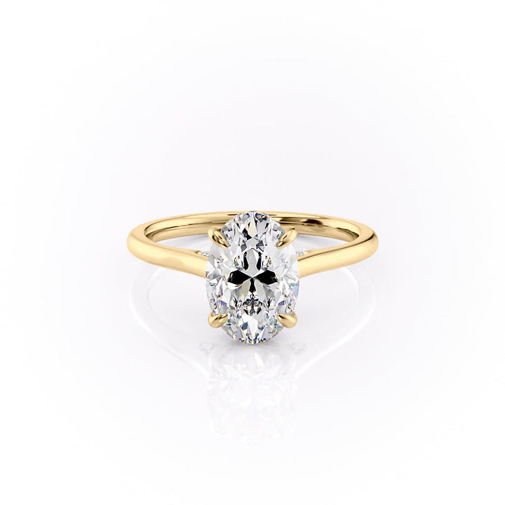 The Natalie Set With A 2 Carat Oval Lab Diamond