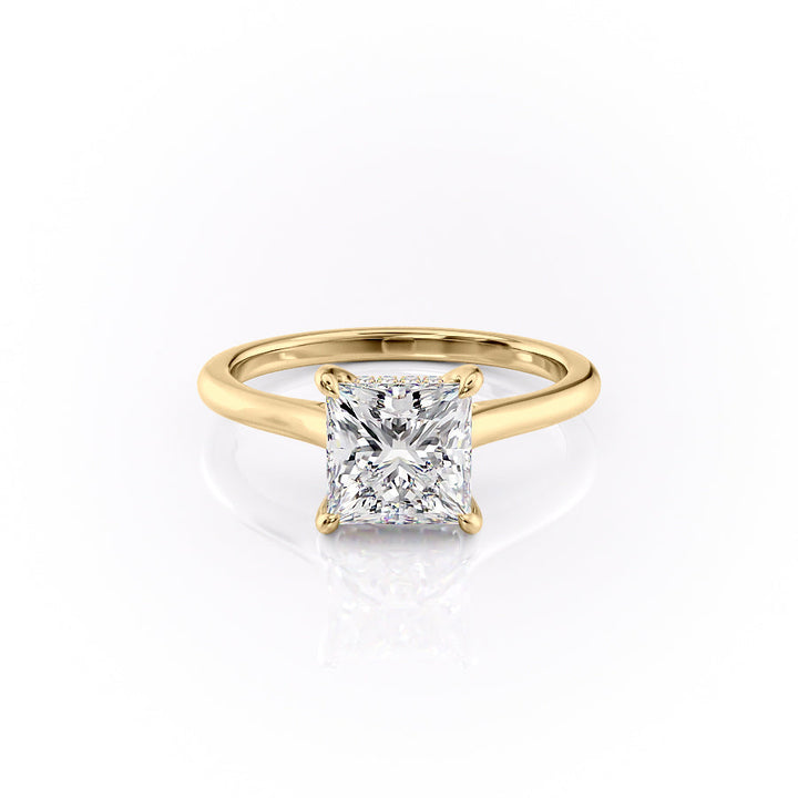 The Natalie Set With A 2 Carat Princess Lab Diamond