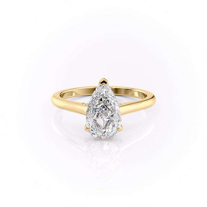 The Natalie Set With A 2 Carat Pear Lab Diamond