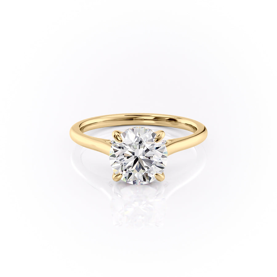 The Natalie Set With A 2 Carat Round Lab Diamond