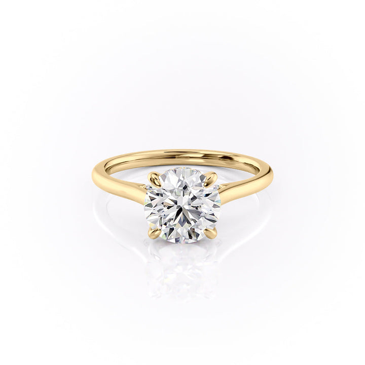 The Natalie Set With A 2 Carat Round Lab Diamond