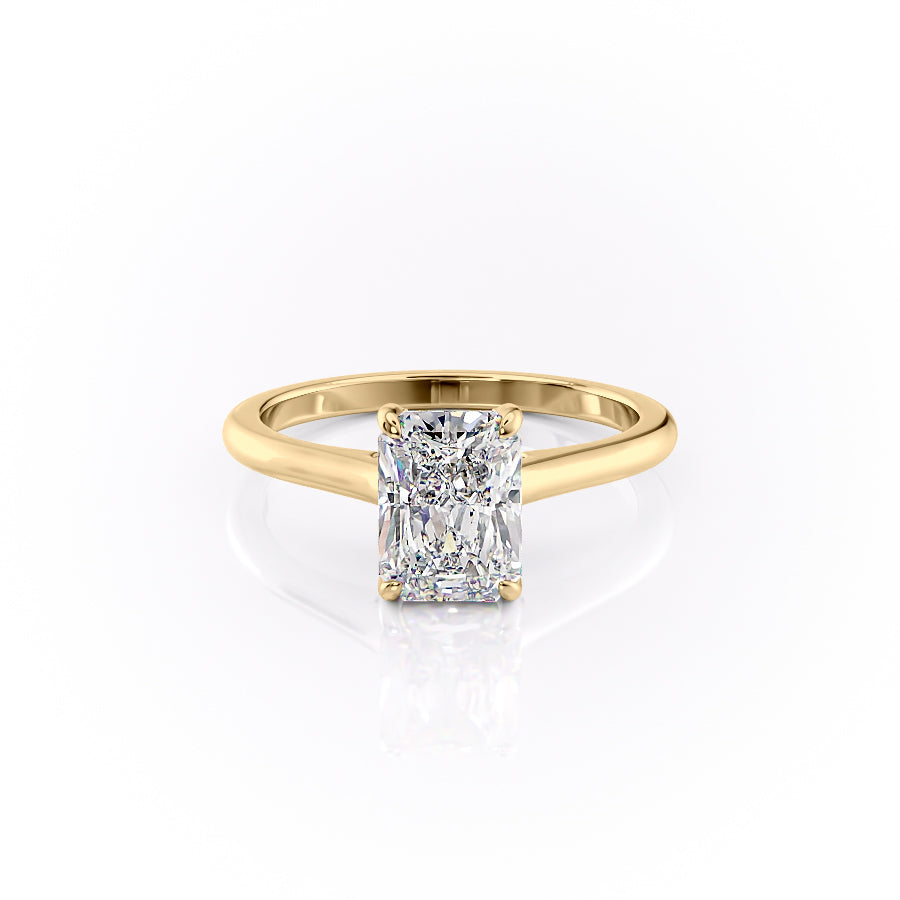 The Natalie Set With A 2 Carat Radiant Lab Diamond