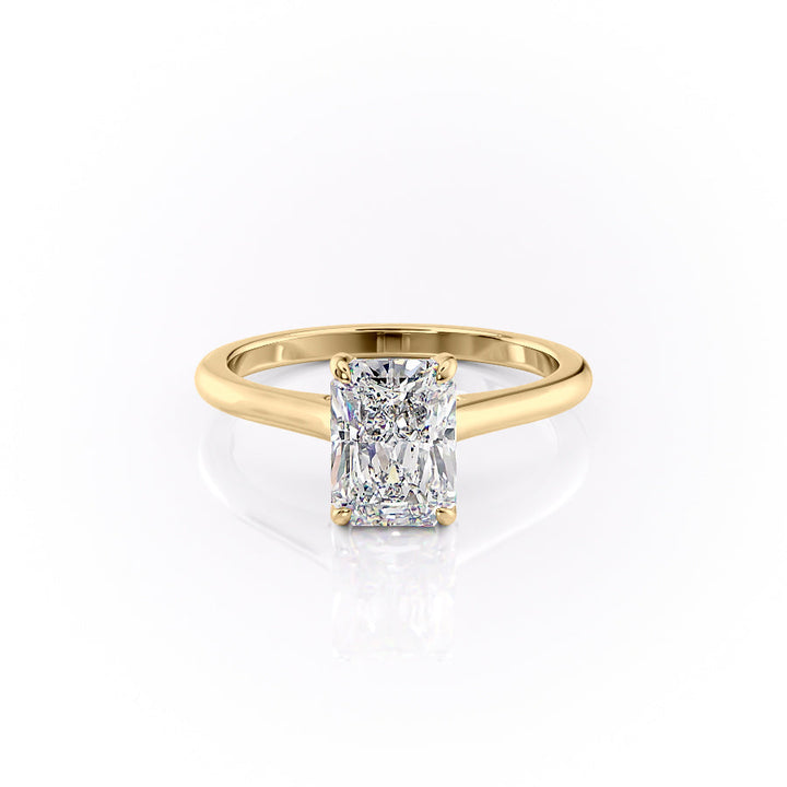 The Natalie Set With A 2 Carat Radiant Lab Diamond