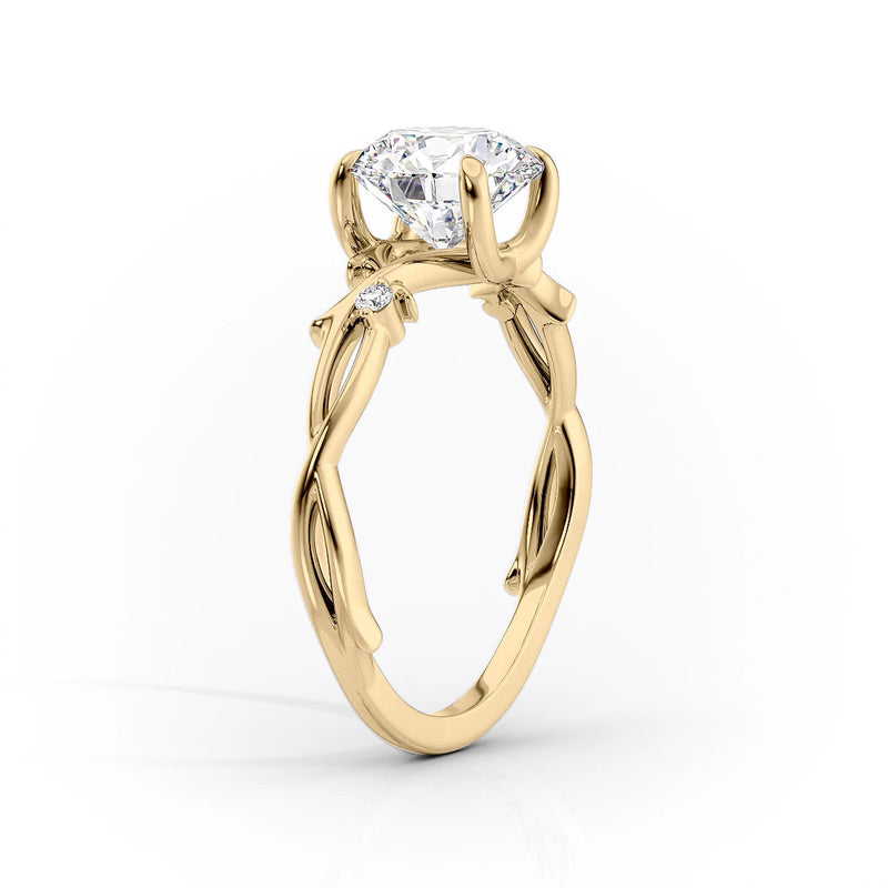 The Twig Set With A 2 Carat Pear Lab Diamond