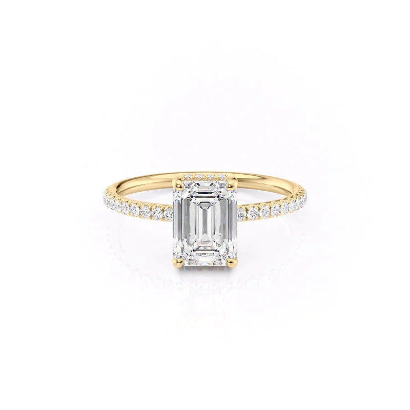 The Low Profile Kamellie Set With A 2 Carat Emerald Lab Diamond
