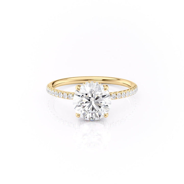 The Low Profile Kamellie Set With A 2 Carat Round Lab Diamond