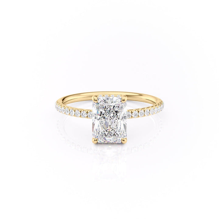 The Low Profile Kamellie Set With A 2 Carat Radiant Lab Diamond