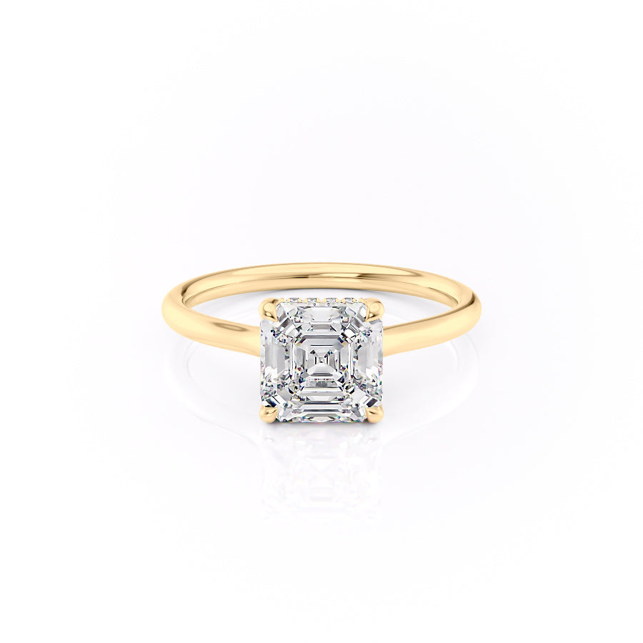 The Ellie Set With A 2 Carat Asscher Lab Diamond