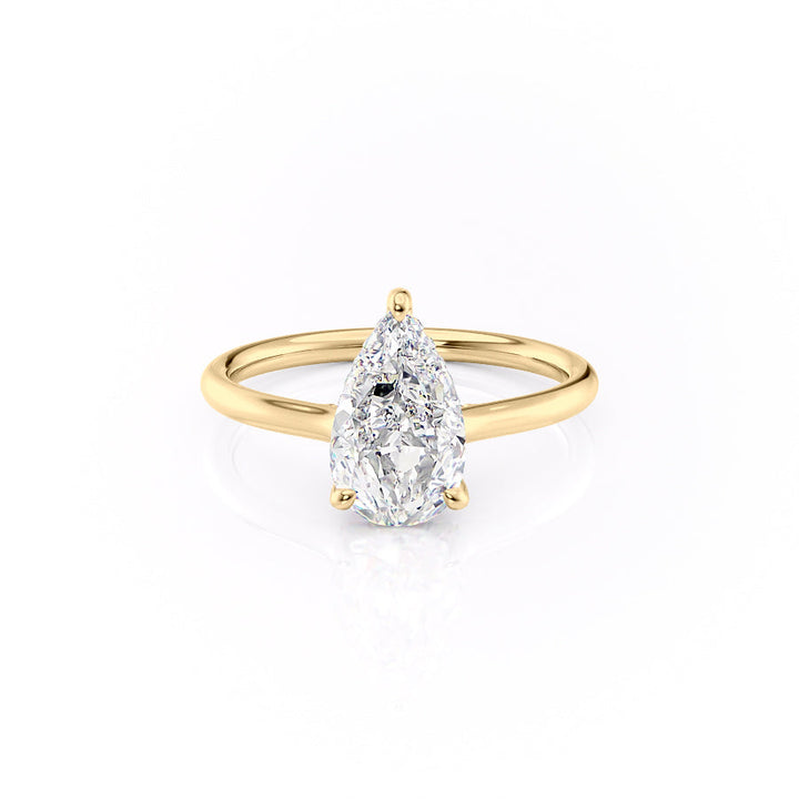 The Ellie Set With A 2 Carat Pear Lab Diamond