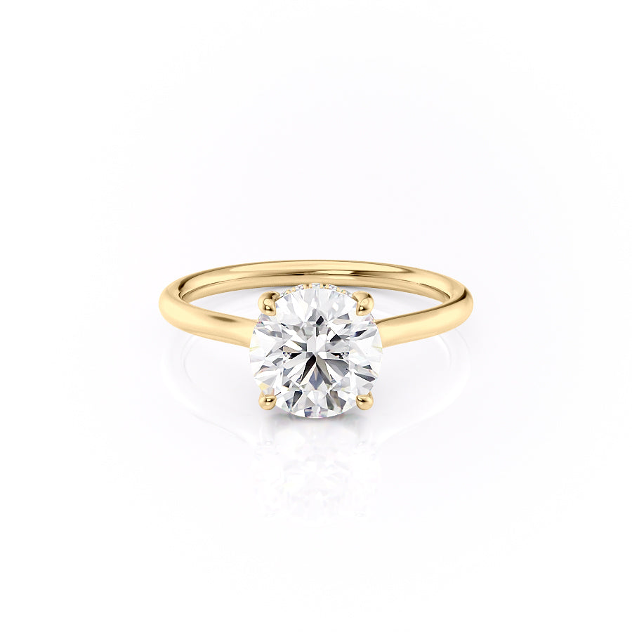 The Ellie Set With A 2 Carat Round Lab Diamond