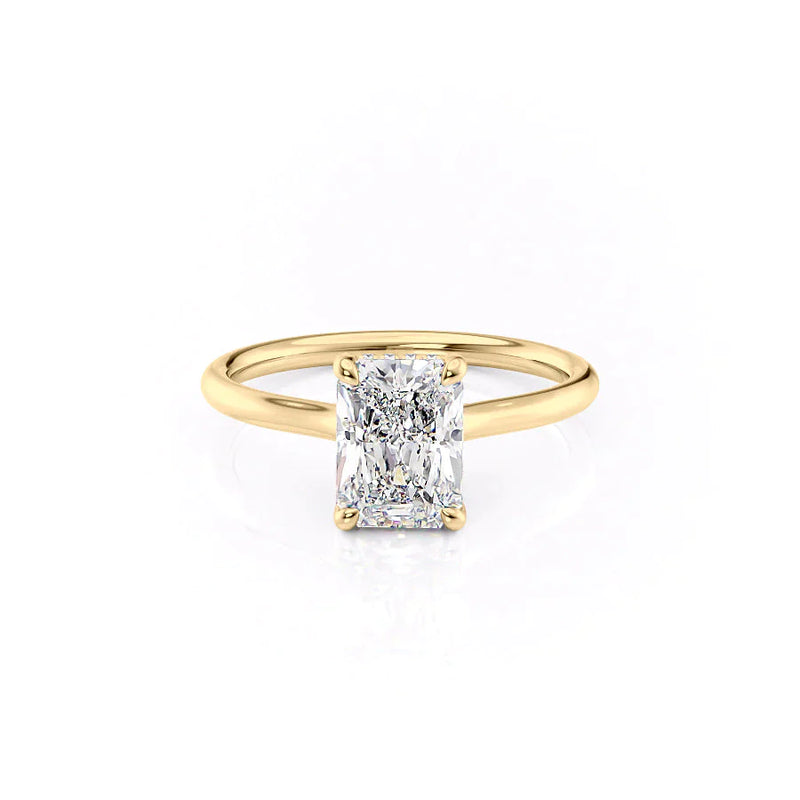 The Ellie Set With A 2 Carat Radiant Lab Diamond