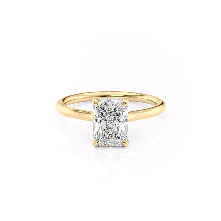The Ellie Set With A 2 Carat Radiant Lab Diamond