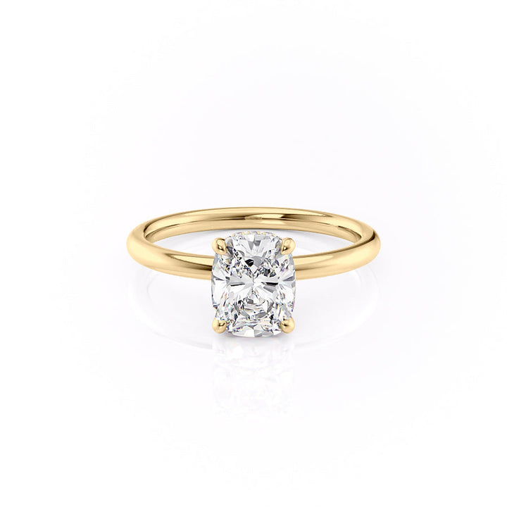 The Alex Set With A 2 Carat Elongated Cushion Lab Diamond