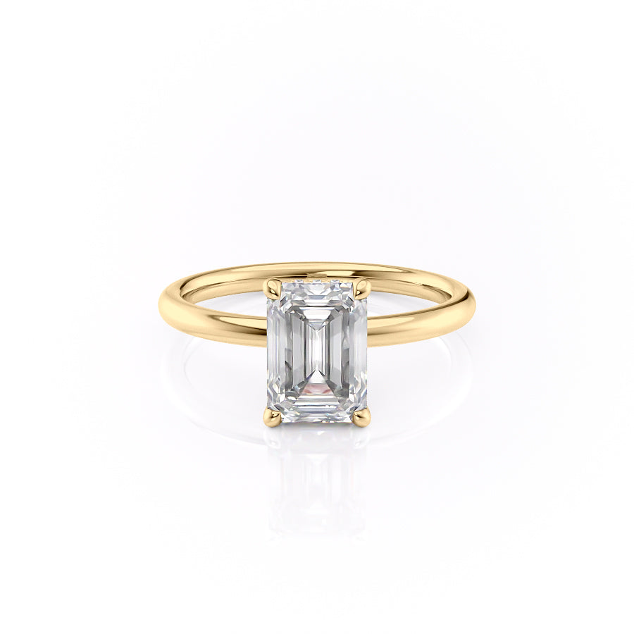 The Alex Set With A 2 Carat Emerald Lab Diamond