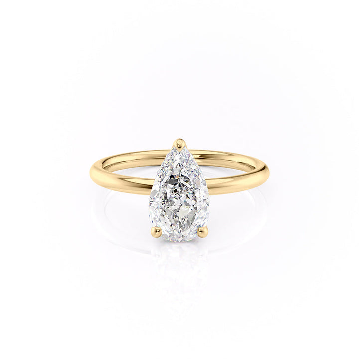 The Alex Set With A 2 Carat Pear Lab Diamond