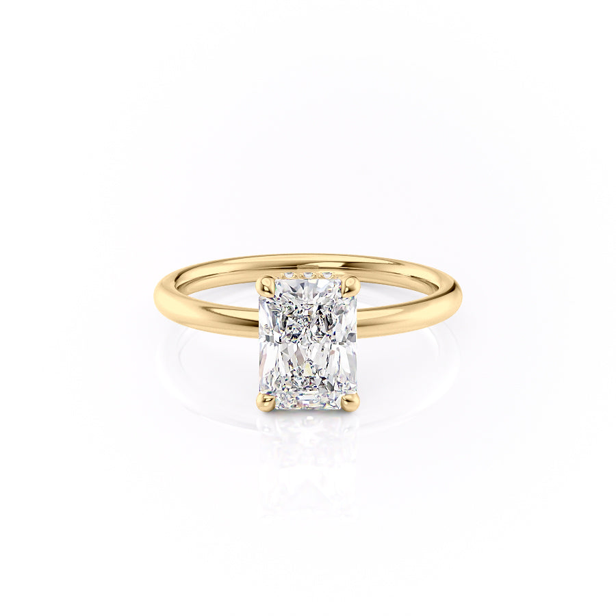 The Alex Set With A 2 Carat Radiant Lab Diamond