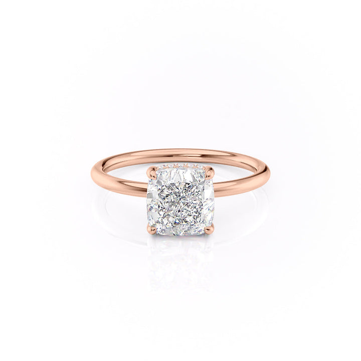 The Low Profile Kamellie Set With A 2 Carat Cushion Lab Diamond