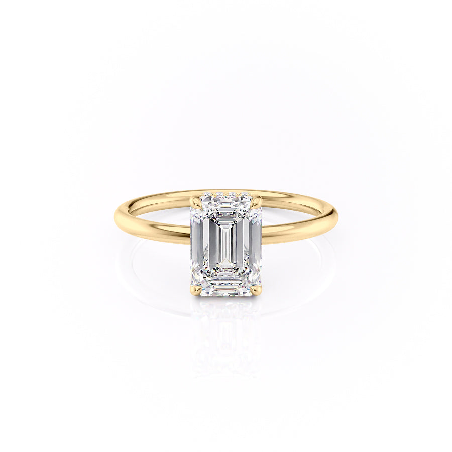The Low Profile Kamellie Set With A 2 Carat Emerald Lab Diamond