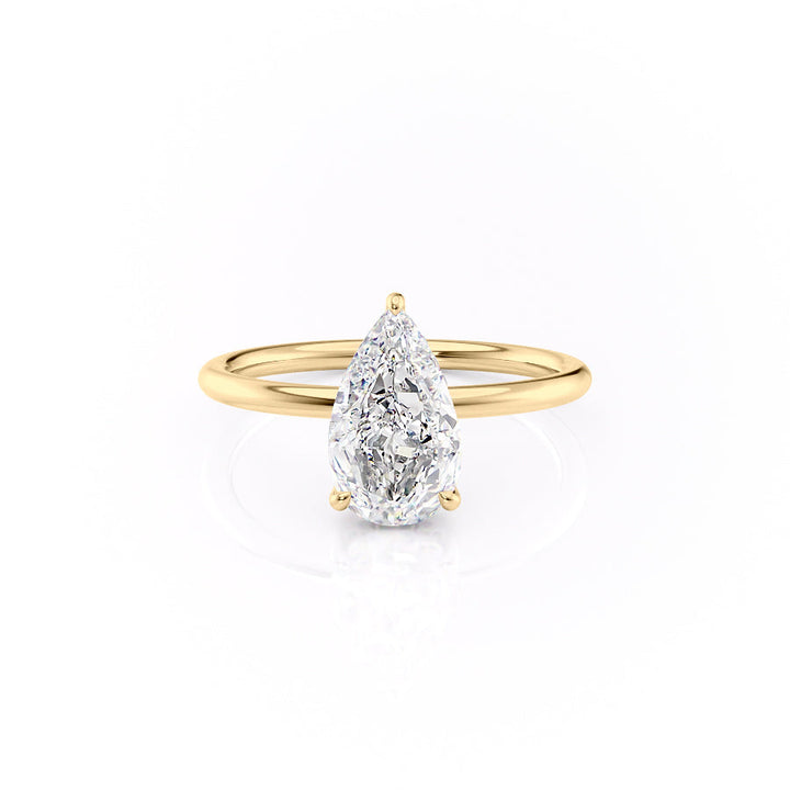 The Low Profile Kamellie Set With A 2 Carat Pear Lab Diamond