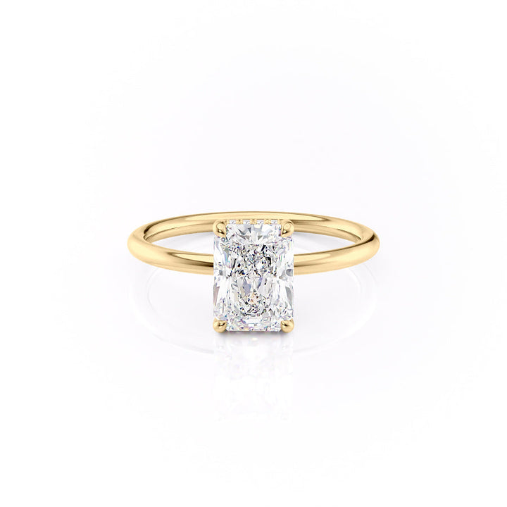 The Low Profile Kamellie Set With A 2 Carat Radiant Lab Diamond
