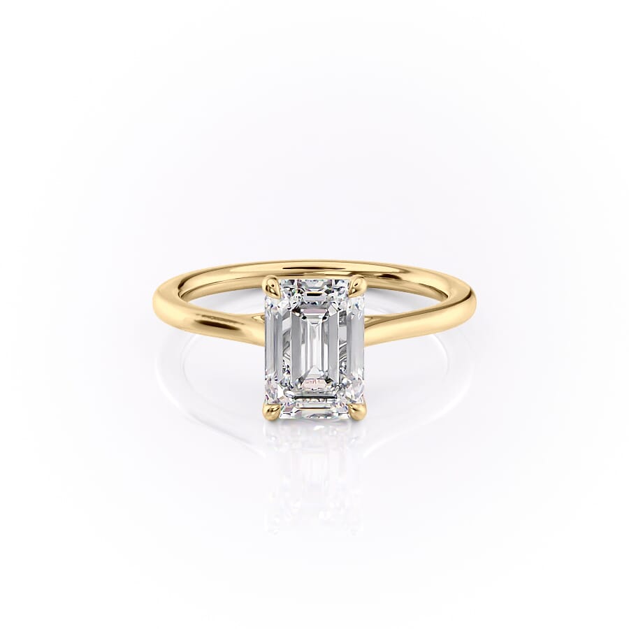 The Lexie Set With A 2 Carat Emerald Lab Diamond