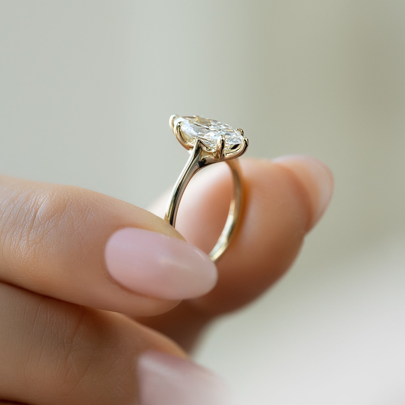 The Lexie Set With A 2 Carat Marquise Lab Diamond