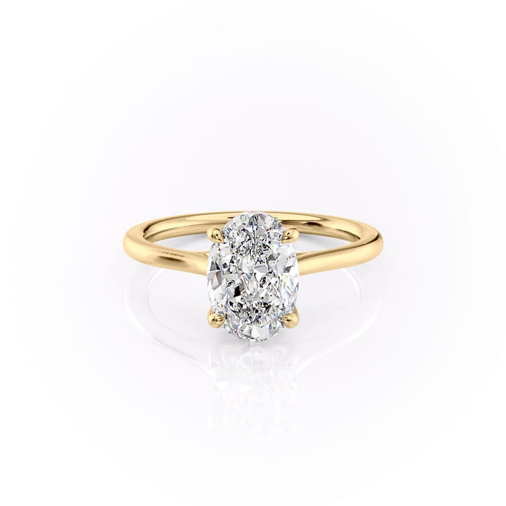 The Lexie Set With A 2 Carat Oval Lab Diamond