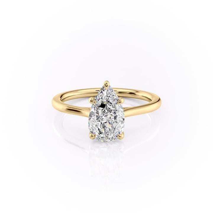 The Lexie Set With A 2 Carat Pear Lab Diamond