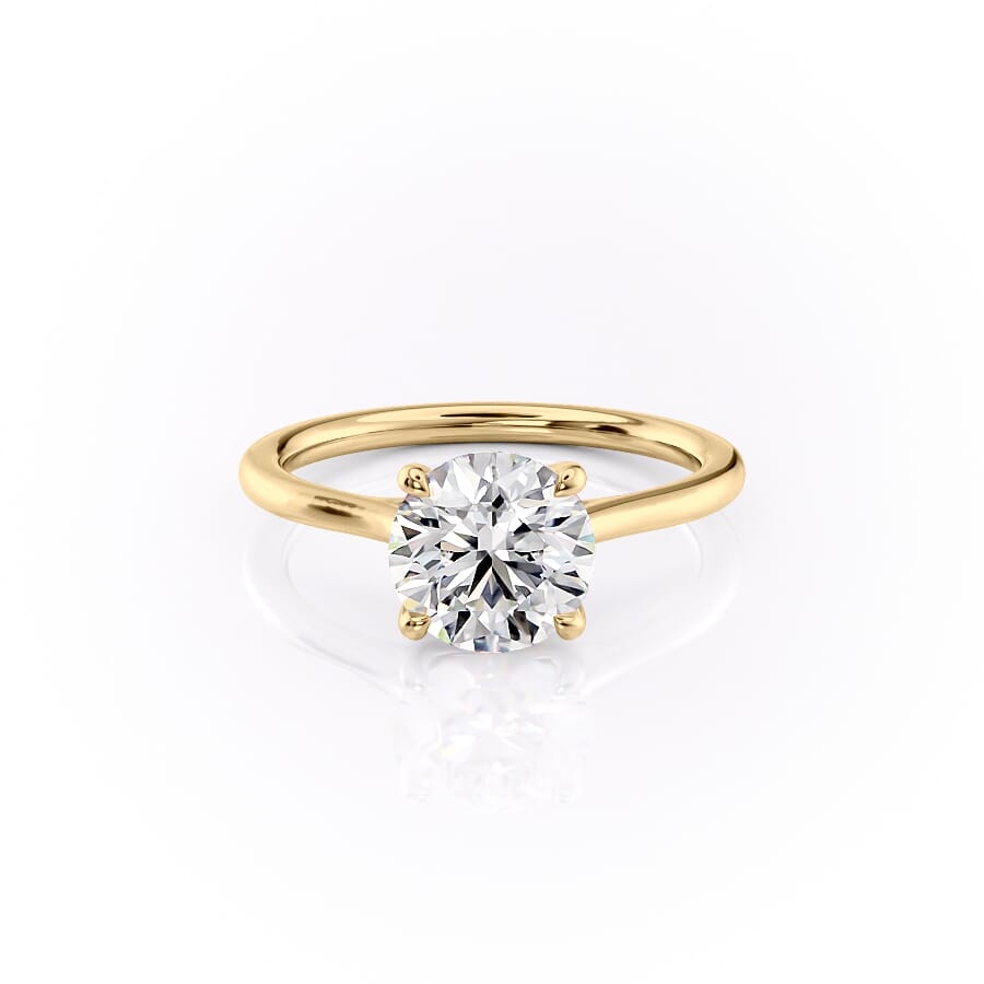 The Lexie Set With A 2 Carat Round Lab Diamond