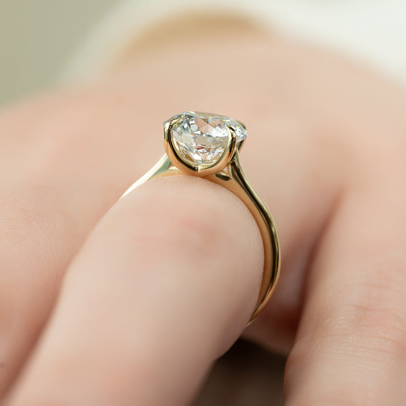 The Lexie Set With A 2 Carat Round Lab Diamond