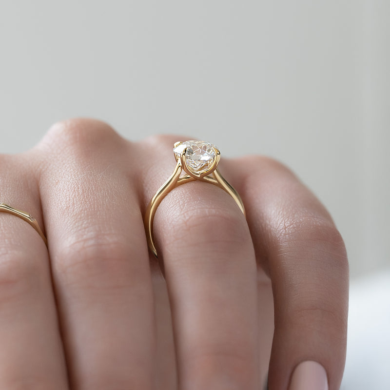 The Lexie Set With A 2 Carat Round Lab Diamond