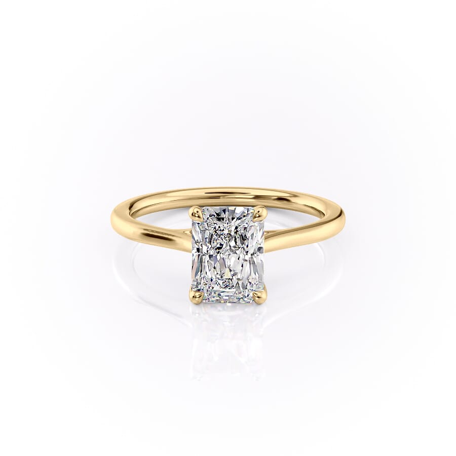 The Lexie Set With A 2 Carat Radiant Lab Diamond