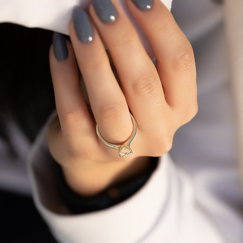 The Lexie Set With A 2 Carat Radiant Lab Diamond