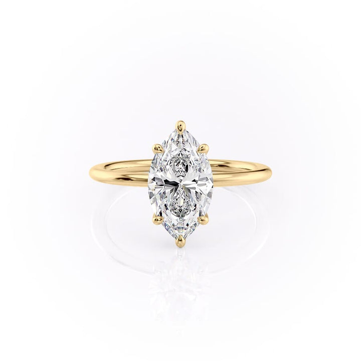 The Ashley Set With A 2 Carat Marquise Lab Diamond