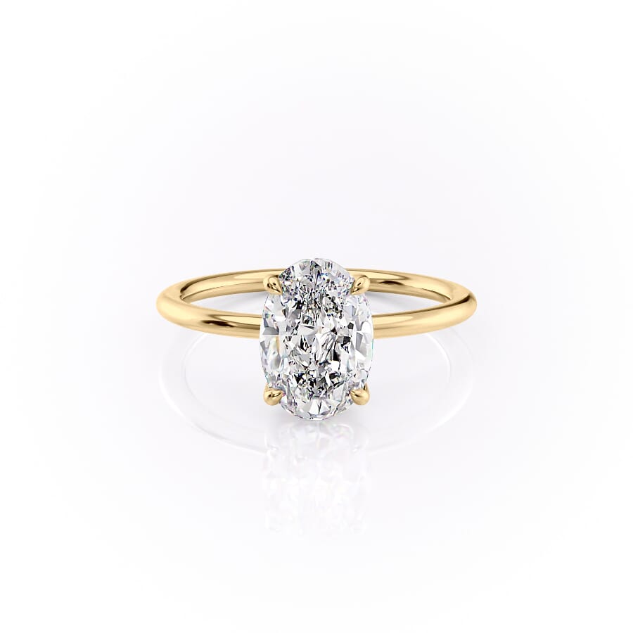 The Ashley Set With A 2 Carat Oval Lab Diamond