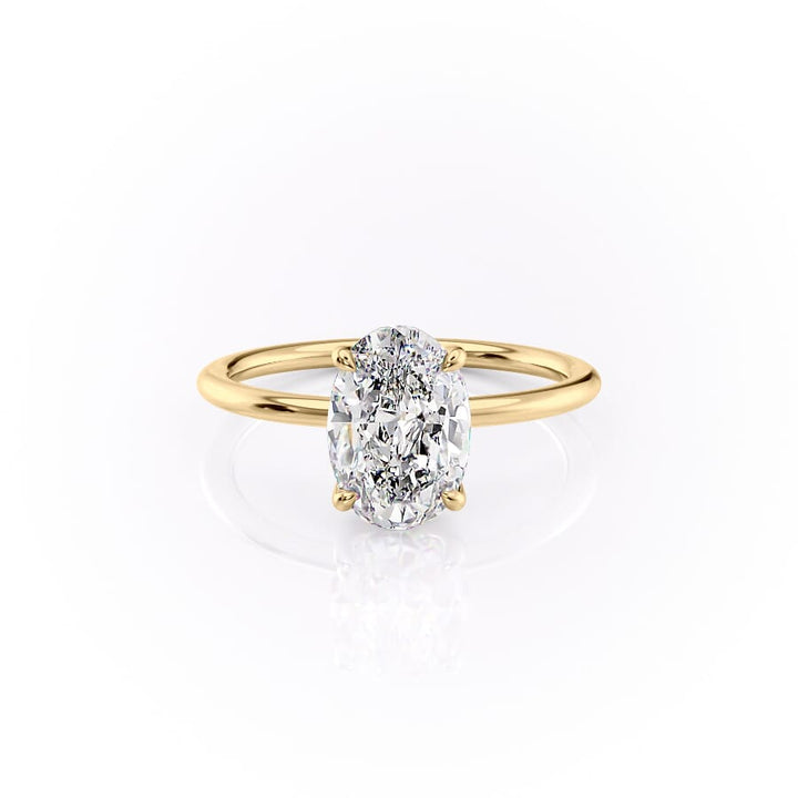 The Ashley Set With A 2 Carat Oval Lab Diamond