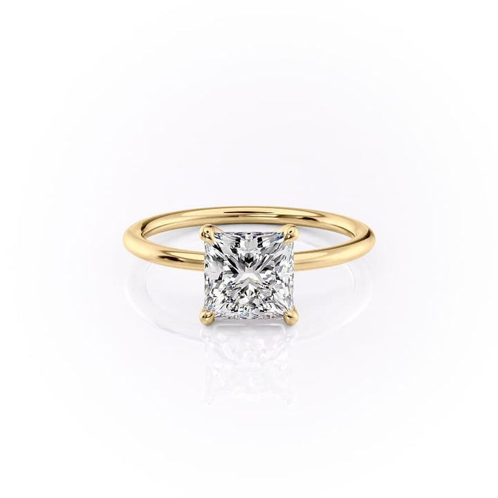 The Ashley Set With A 2 Carat Princess Lab Diamond