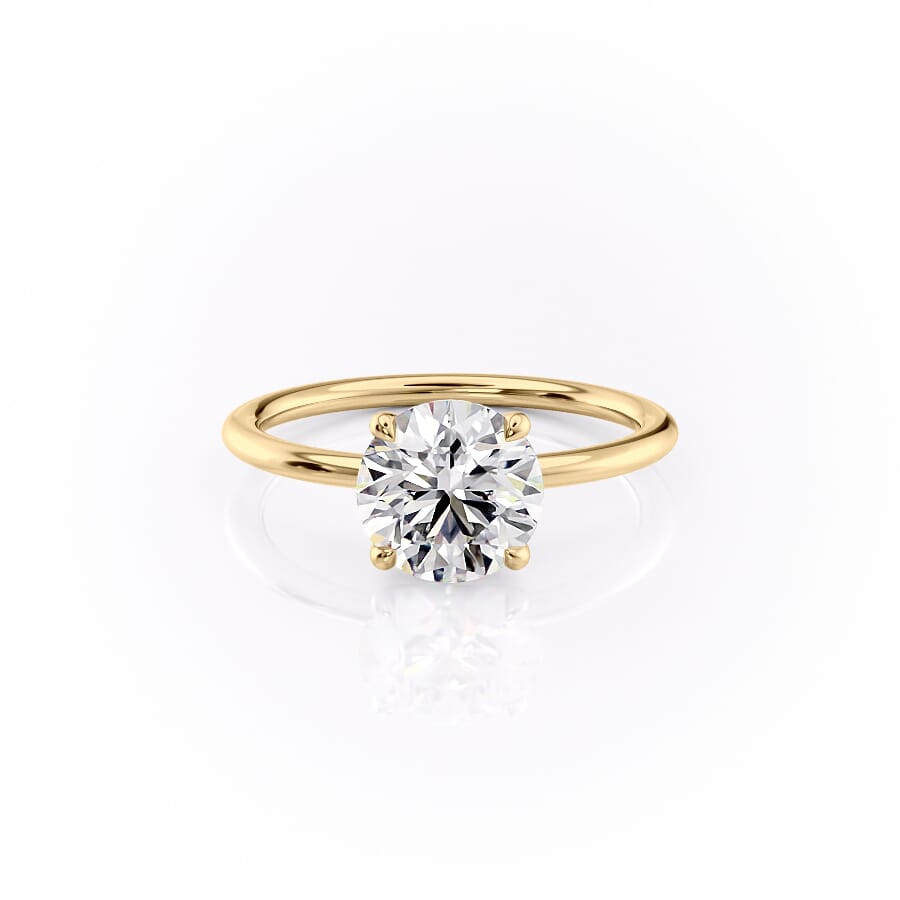 The Ashley Set With A 2 Carat Round Lab Diamond