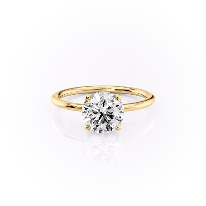 The Ashley Set With A 2 Carat Round Lab Diamond