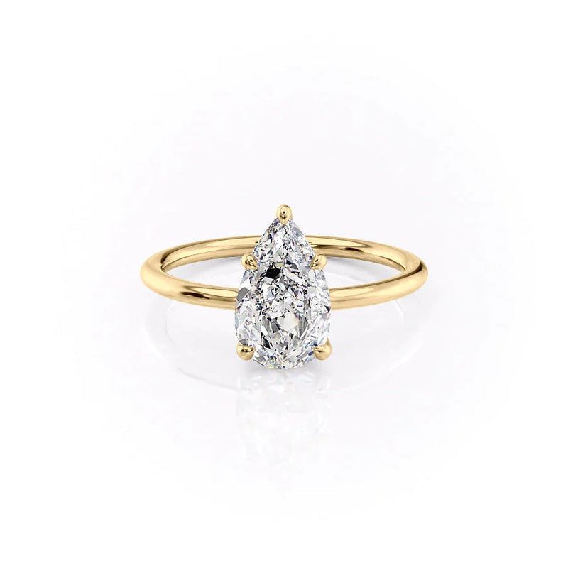 The Ashley Set With A 2 Carat Pear Lab Diamond