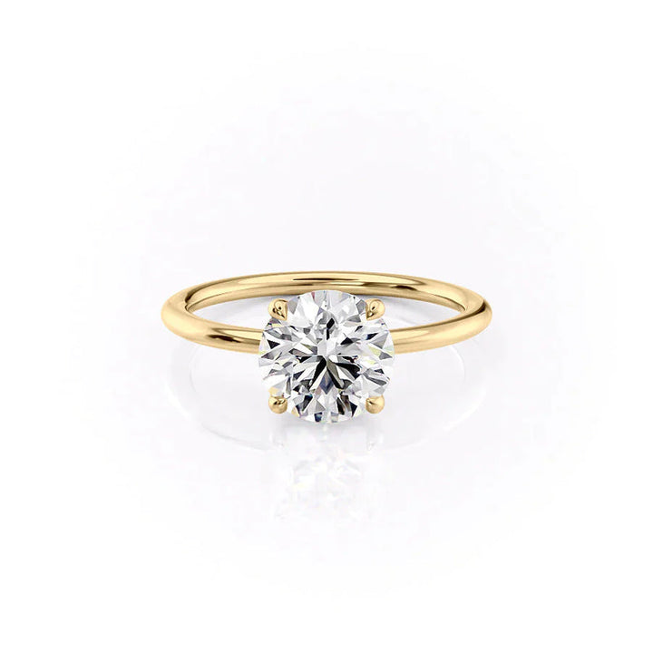 The Ashley Set With A 2 Carat Round Lab Diamond