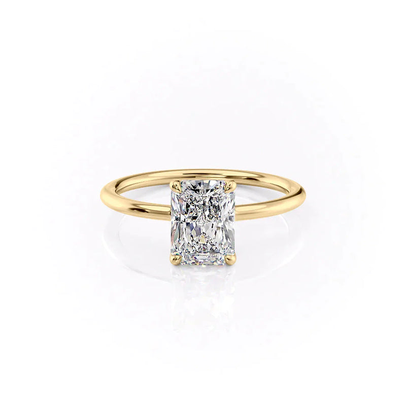 The Ashley Set With A 2 Carat Radiant Lab Diamond